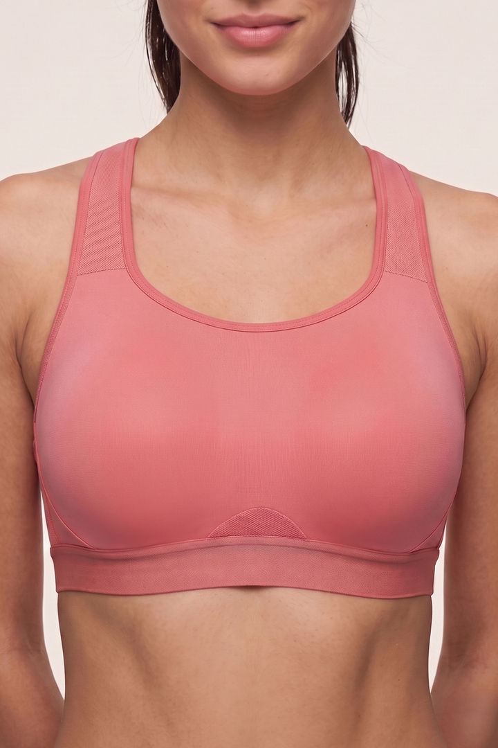 Zelocity High Impact Quick Dry Sports Bra - Tea Rose — image 6